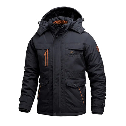 Veste d’Hiver avec Capuche Amovible pour Homme | Adaptée aux Activités en Plein Air