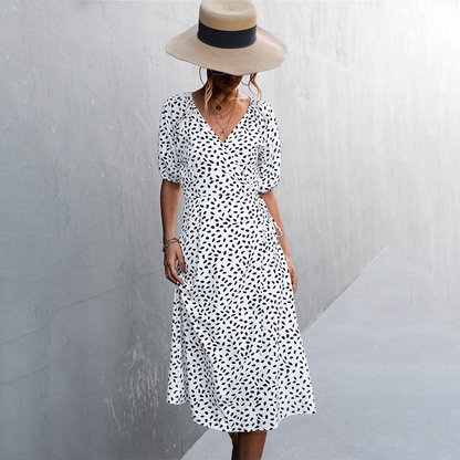 Robe Midi Avec Coupe Cintrée Pour Femme | Idéale Pour Sorties Et Événements