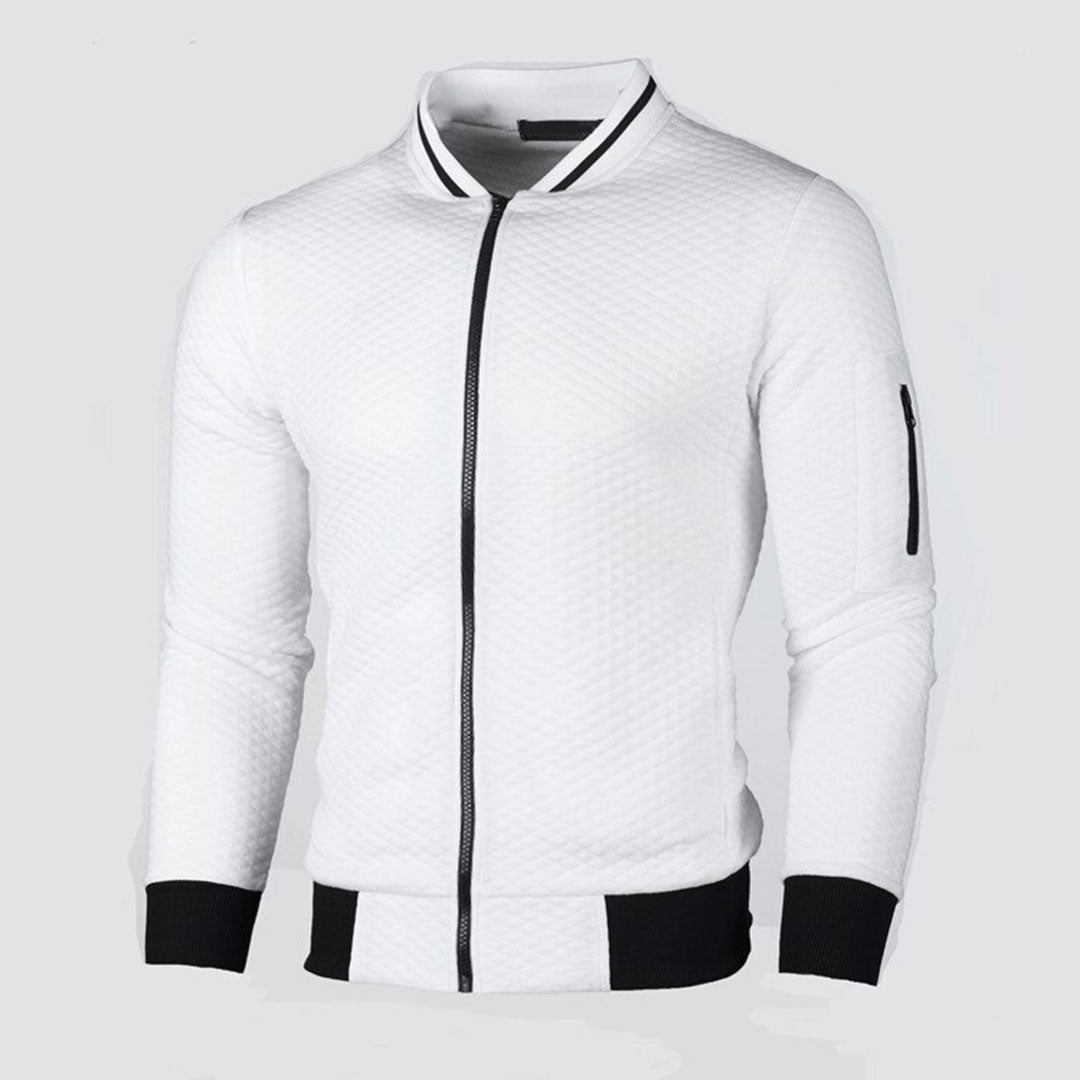Veste Matelassée Slim Fit Avec Fermeture Zippée Pour Homme | Idéal Pour Les Saisons De Transition