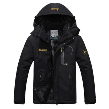 Veste d’Hiver avec Capuche Amovible et Fermeture Zippée pour Homme | Idéale pour Temps Froid