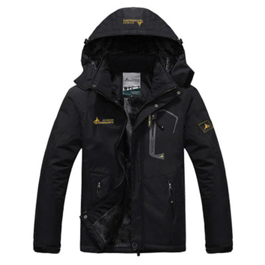 Veste d’Hiver avec Capuche Amovible et Fermeture Zippée pour Homme | Idéale pour Temps Froid
