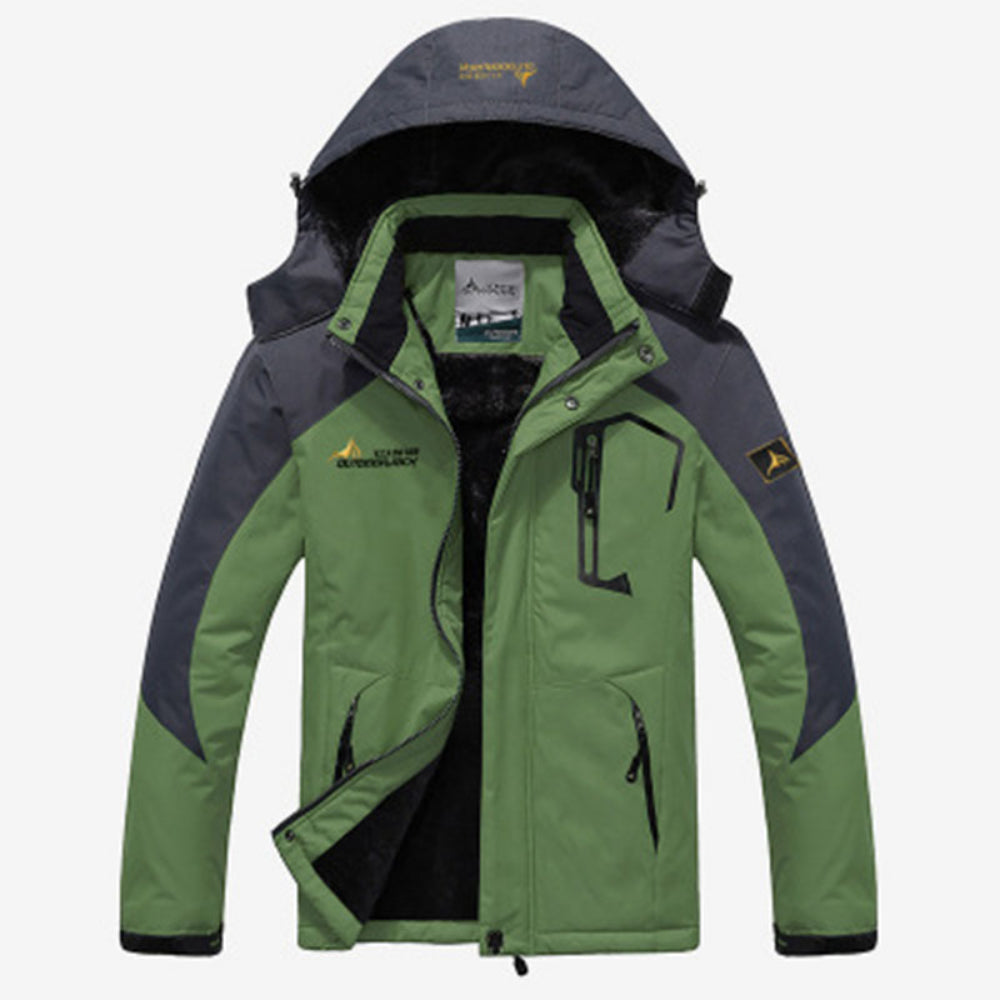 Veste d’Hiver avec Capuche Amovible et Fermeture Zippée pour Homme | Idéale pour Temps Froid