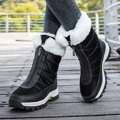 Bottes d’Hiver avec Fermeture Zippée pour Adultes | Idéal pour Déplacements Longs