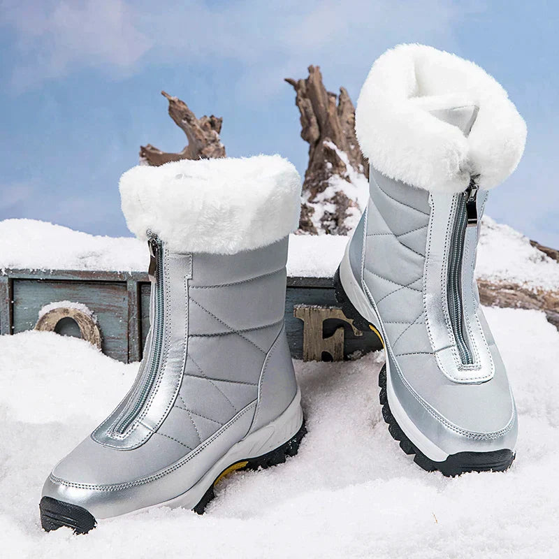 Bottes d’Hiver avec Fermeture Zippée pour Adultes | Idéal pour Déplacements Longs