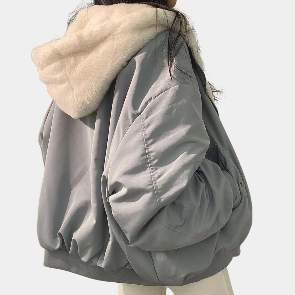 Veste Courte avec Capuche et Doublure pour Femme | Idéale pour l’Hiver