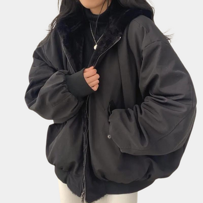 Veste Courte avec Capuche et Doublure pour Femme | Idéale pour l’Hiver