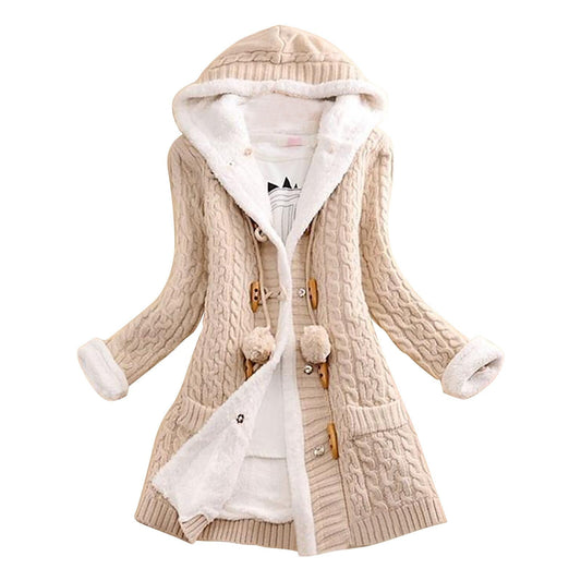 Manteau D’Hiver avec Capuche Et Doublure Intégrée pour Femme | Idéal pour La Saison Froide