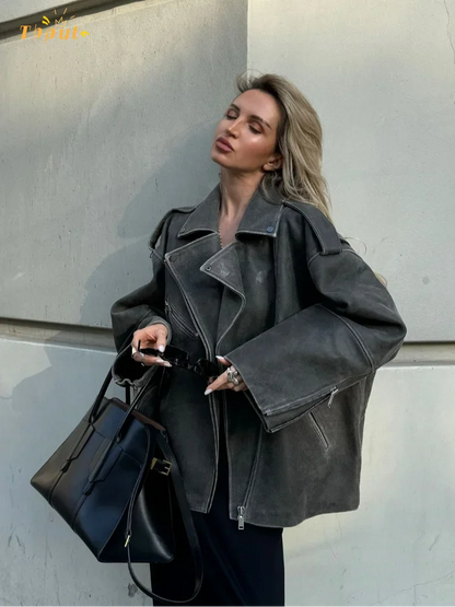 Veste Avec Coupe Ample Et Poches Zippées Pour Femmes | Idéal Pour La Saison D’Automne