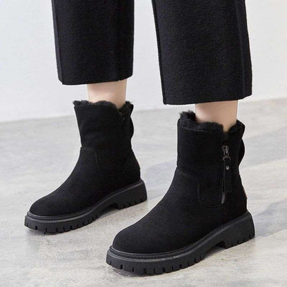 Bottes D’hiver Fermées Pour Femme Avec Semelle Structurée | Idéales Pour La Saison Froide