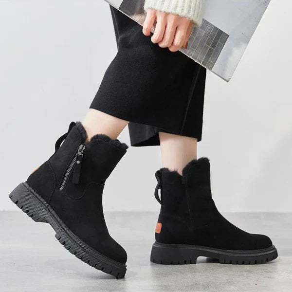 Bottes D’hiver Fermées Pour Femme Avec Semelle Structurée | Idéales Pour La Saison Froide