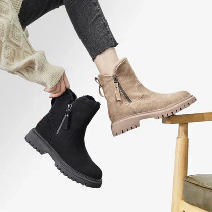 Bottes D’hiver Fermées Pour Femme Avec Semelle Structurée | Idéales Pour La Saison Froide
