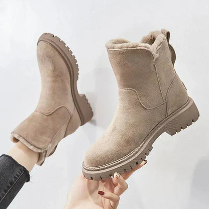 Bottes D’hiver Fermées Pour Femme Avec Semelle Structurée | Idéales Pour La Saison Froide