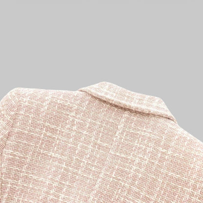 Blazer à double boutonnage et col cranté pour femme | Idéal pour l'automne