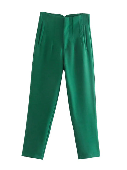 Pantalon Droit à Taille Standard pour Femme | Idéal pour le Quotidien et le Bureau