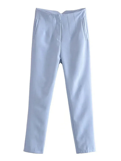 Pantalon Droit à Taille Standard pour Femme | Idéal pour le Quotidien et le Bureau
