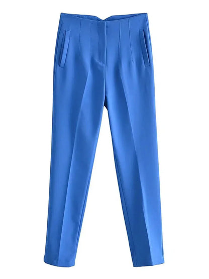 Pantalon Droit à Taille Standard pour Femme | Idéal pour le Quotidien et le Bureau