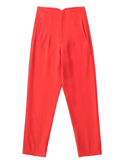 Pantalon Droit à Taille Standard pour Femme | Idéal pour le Quotidien et le Bureau