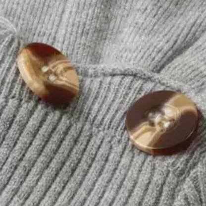 Pull En Maille Avec Col Carré Et Détails Boutons Pour Femme | Idéal Pour La Superposition