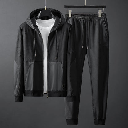 Ensemble De Survêtement Léger pour Homme avec Poches Zippées | Idéal pour Le Sport Et Les Loisirs