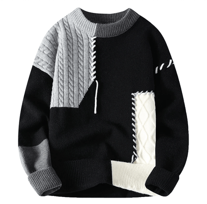 Tricot à Motifs pour Hommes avec Coupe Ajustée | Idéal pour l’Automne et l’Hiver