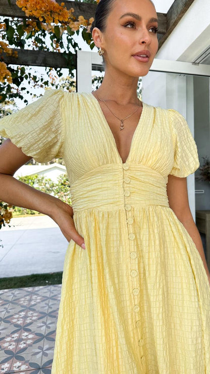 Robe Longue Fluide Avec Boutons Sur Le Devant Et Manches Longues Pour Femmes | Idéale Pour Toutes Les Saisons