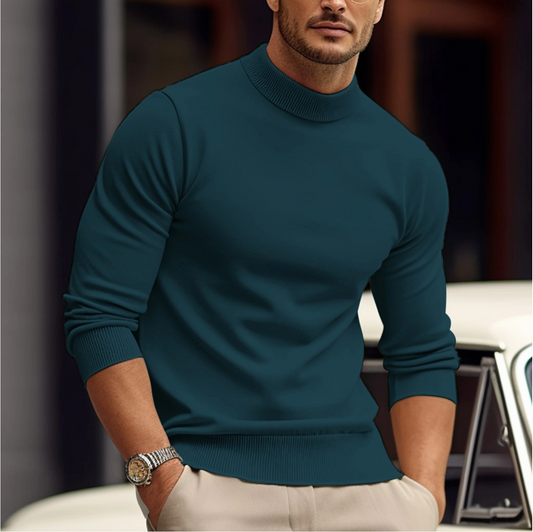 Pull à Col Rond pour Homme avec Coupe Droite | Idéal pour Quotidien et Bureau