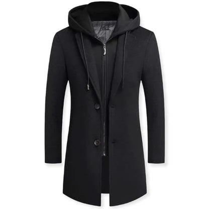 Manteau D’Automne avec Capuche Intégrée pour Homme | Idéal pour Les Occasions Décontractées Et Formelles