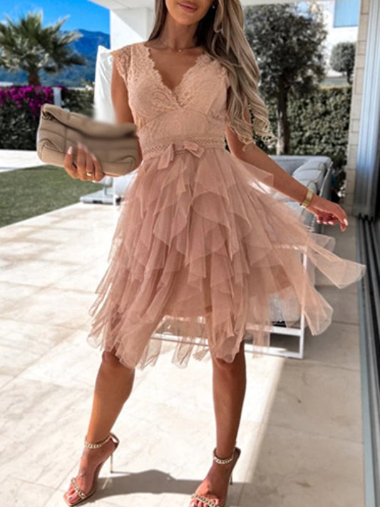 Robe de Cocktail avec Détails Froncés pour Femmes | Idéale pour les Cérémonies et Soirées