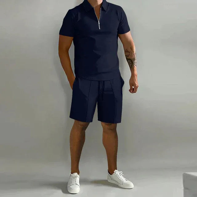 Ensemble Polo et Short Deux Pièces avec Design Coordonné pour Homme | Idéal pour l'Été