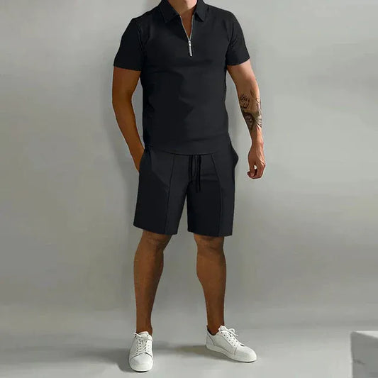 Ensemble Polo et Short Deux Pièces avec Design Coordonné pour Homme | Idéal pour l'Été