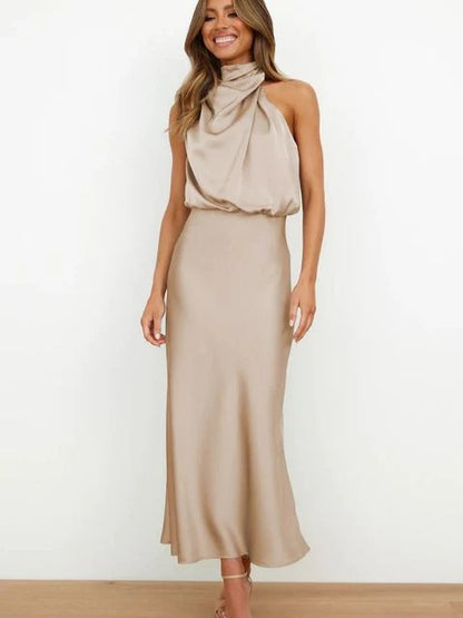 Robe Longue Chemise avec Col et Boutonnage pour Femme | Idéale pour le Travail et les Sorties d’Été