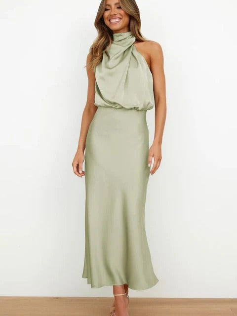 Robe Longue Chemise avec Col et Boutonnage pour Femme | Idéale pour le Travail et les Sorties d’Été