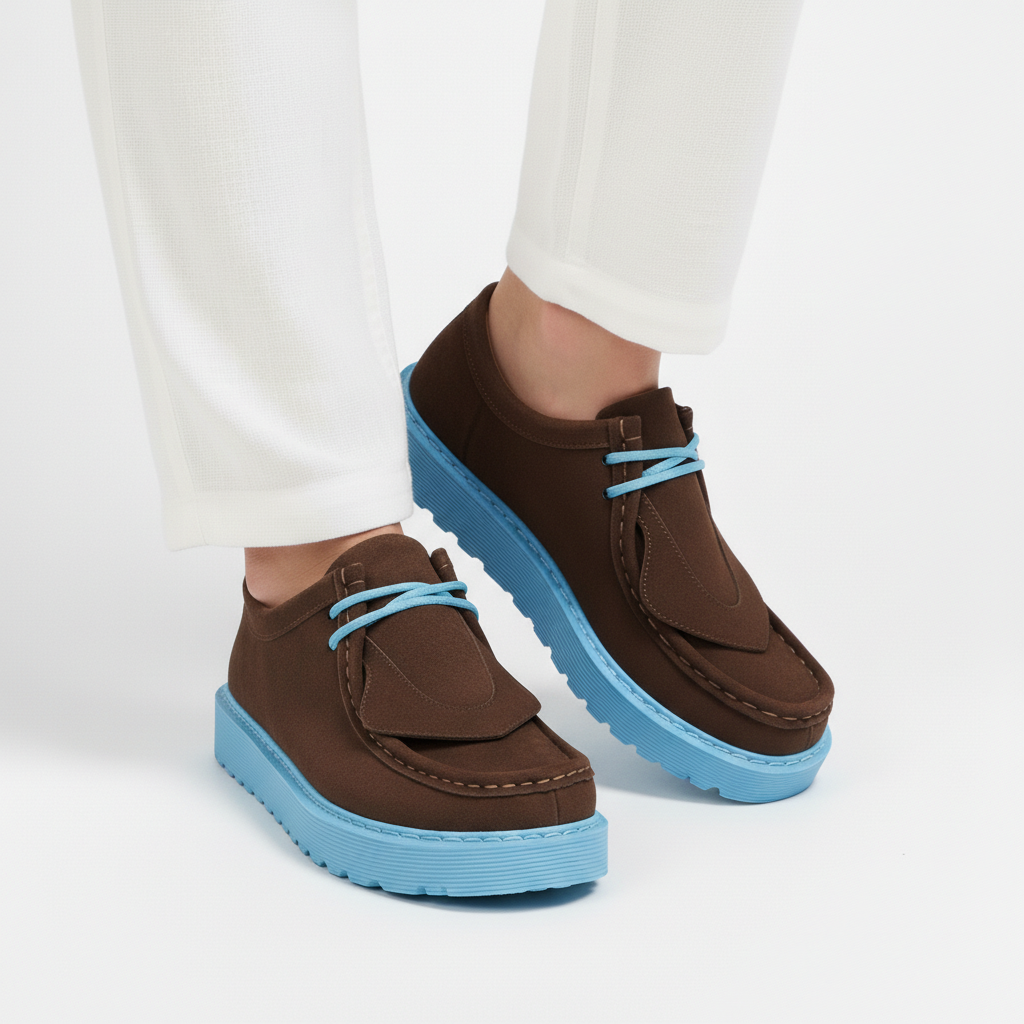 Chaussures à lacets à semelle épaisse pour homme | Idéal pour l’automne et les occasions décontractées