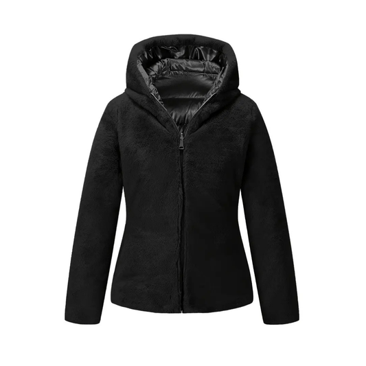 Veste d’Hiver Réversible avec Capuche pour Femmes | Idéale pour les Mois Froids