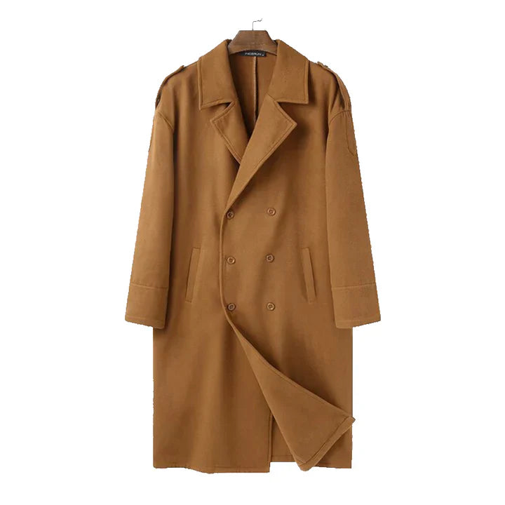 Manteau Long À Coupe Ample pour Hommes | Idéal pour La Mi-saison Et Les Journées Fraîches
