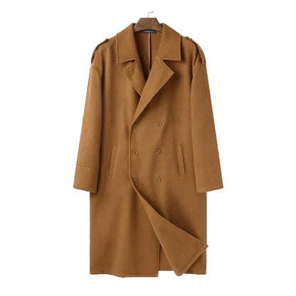 Manteau Long À Coupe Ample pour Hommes | Idéal pour La Mi-saison Et Les Journées Fraîches