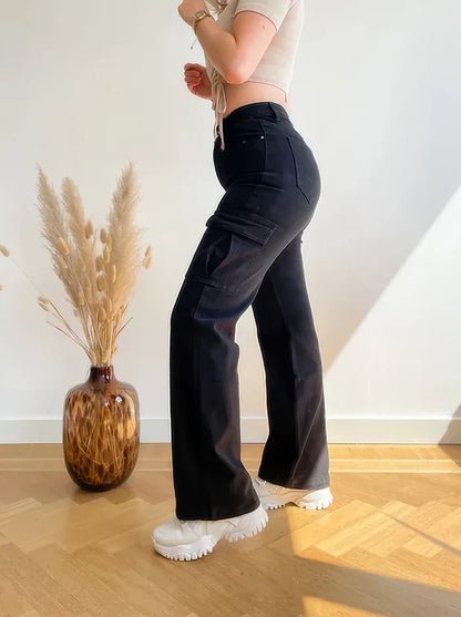 Pantalon Cargo Fonctionnel pour Femme avec Poches Spacieuses | Idéal pour un Look Décontracté