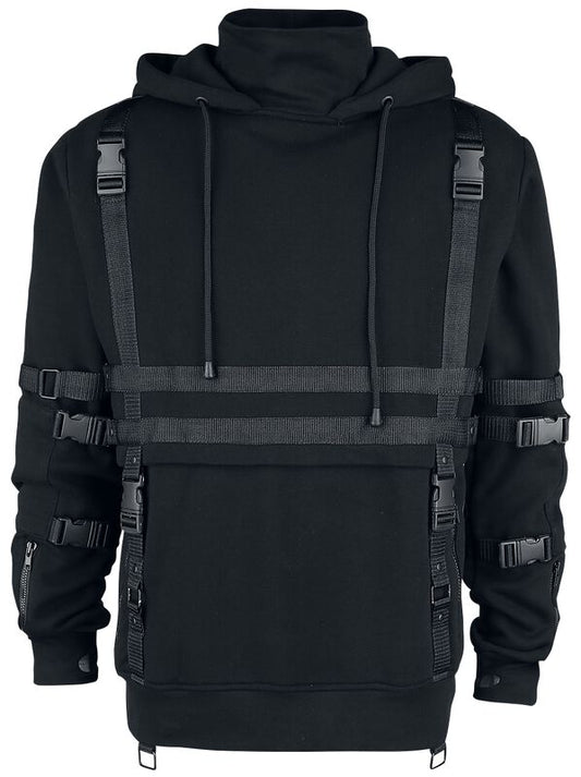 Sweat à Capuche avec Couleur Unie Sombre pour Homme | Idéal pour les Sorties Décontractées