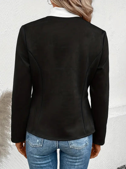 Veste Avec Fermeture Zippée Et Coupe Structurée Pour Femmes | Idéal Pour Les Saisons De Transition