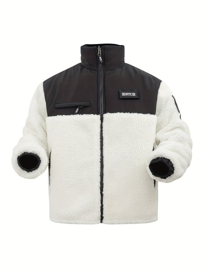 Veste Zippée avec Poches et Col Montant pour Homme | Idéale pour l’Hiver