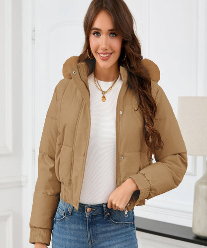 Veste Matelassée Avec Capuche Et Fermeture Zippée Pour Femme | Idéale Pour La Saison Froide