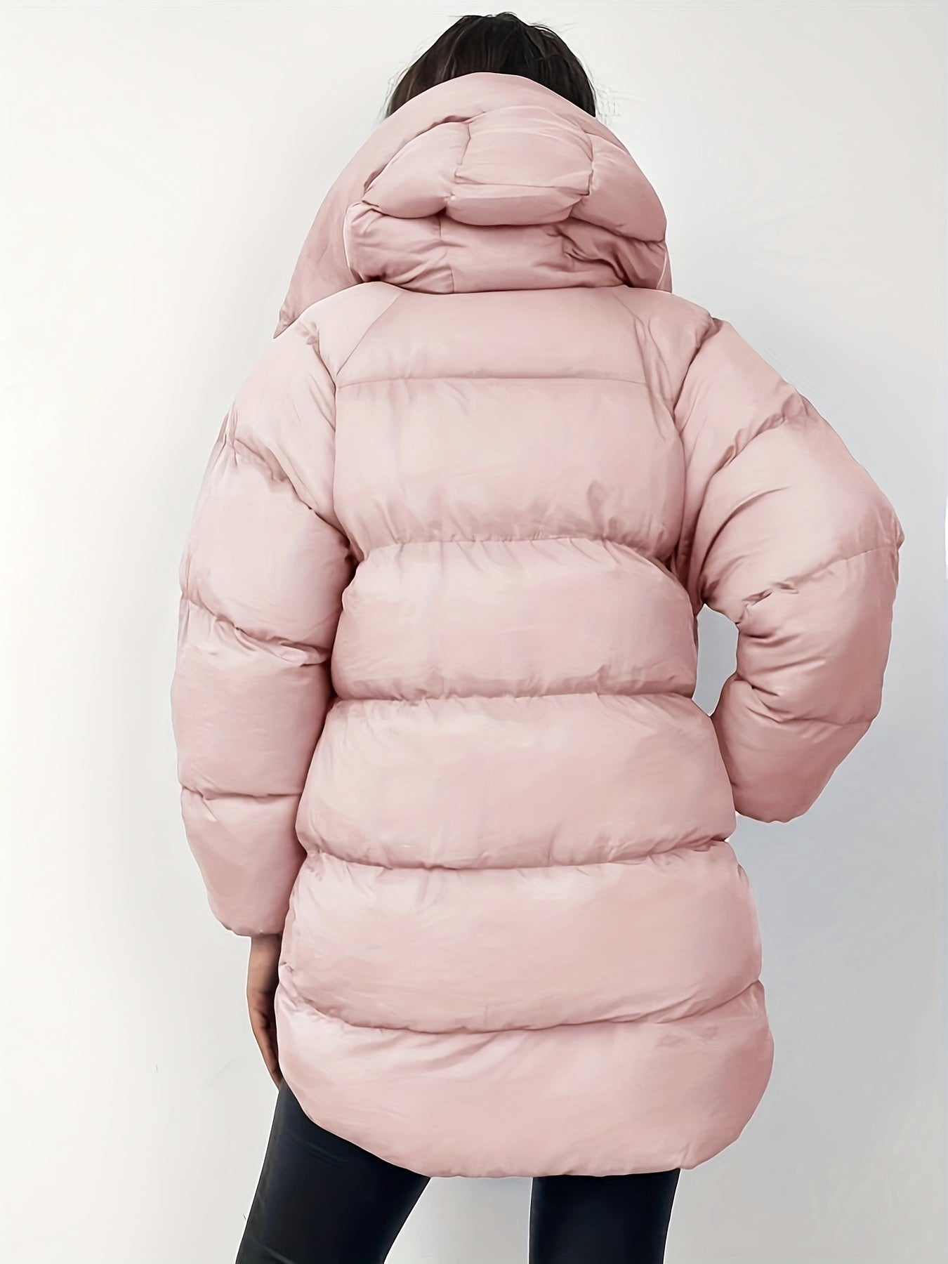 Doudoune Courte Matelassée avec Capuche et Col Montant pour Femme | Idéale par Temps Froid
