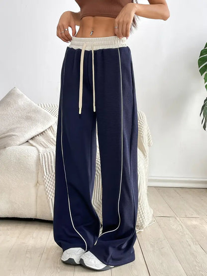 Pantalon Jogging avec Cordon de Serrage et Poches Latérales pour Femme | Idéal pour Détente et Activités Légères