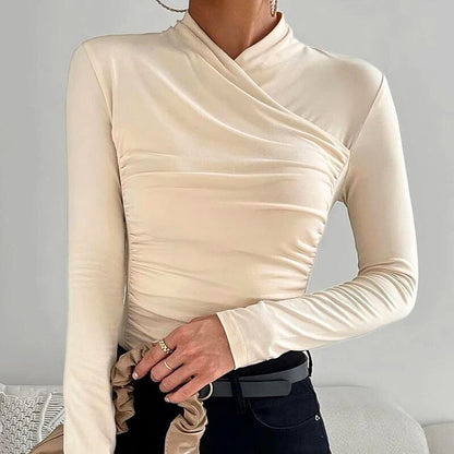 Chemise Asymétrique À Coupe Ajustée Pour Femme | Idéal Pour Les Occasions Décontractées Et Semi-Formelles