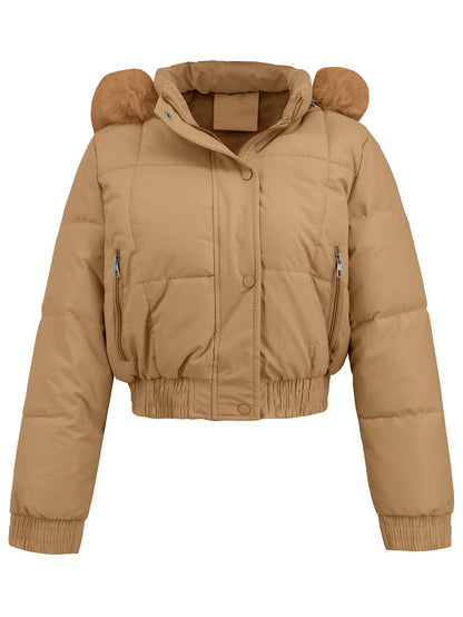 Veste Matelassée Avec Capuche Et Fermeture Zippée Pour Femme | Idéale Pour La Saison Froide