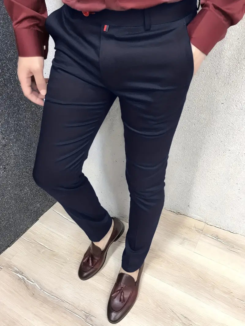 Pantalon De Costume À Coupe Ajustée Pour Homme | Idéal Pour Occasions Formelles