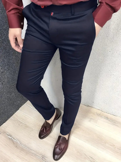 Pantalon De Costume À Coupe Ajustée Pour Homme | Idéal Pour Occasions Formelles