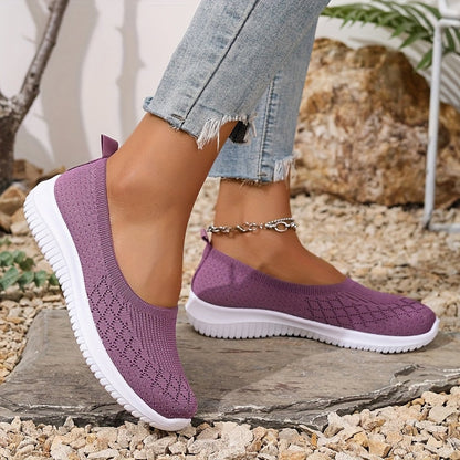 Baskets slip-on en tricot pour femmes