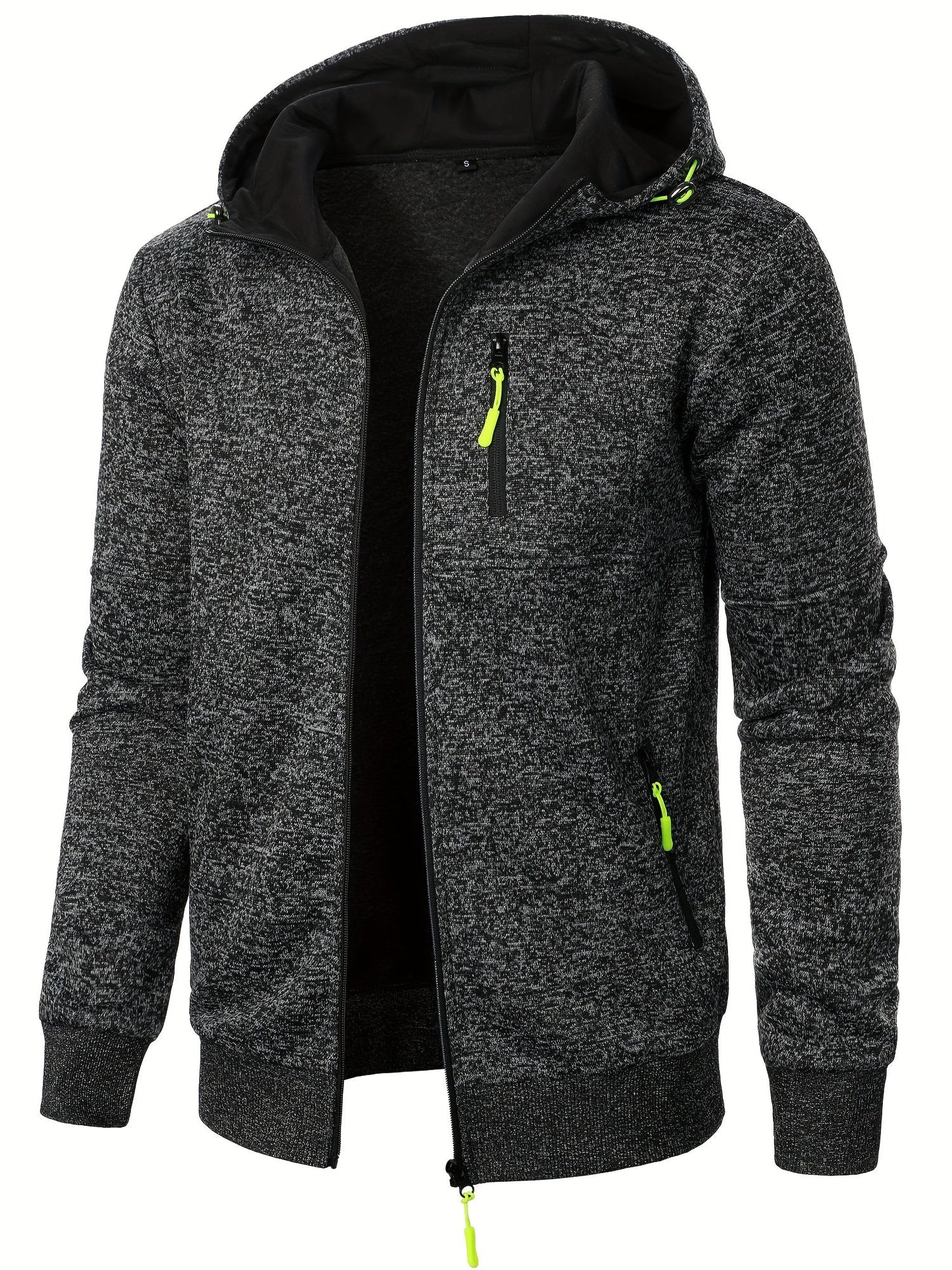Veste Zippée À Capuche Avec Poches Multiples Pour Homme | Idéal Pour Usage Quotidien Et Activités Extérieures