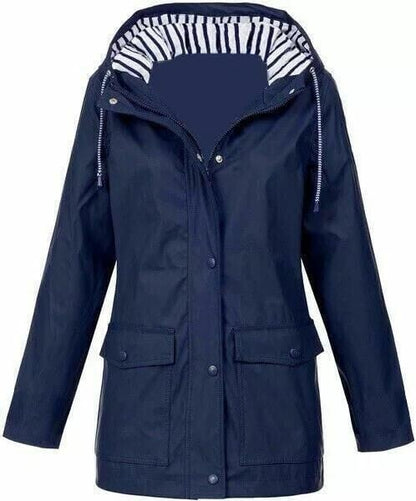 Imperméable Long avec Capuche pour Femme | Idéal pour les Activités en Plein Air